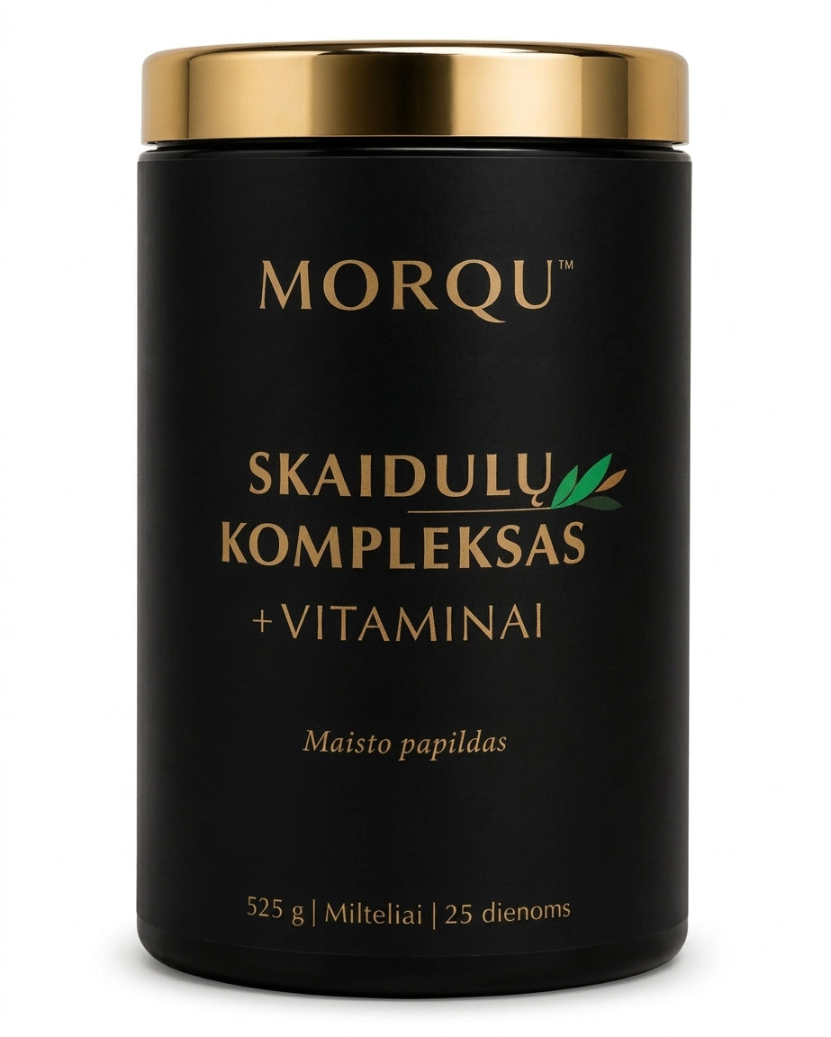 MORQU Skaidulų kompleksas + Vitaminai (525 g)