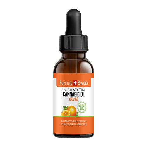 CBD aliejus su MCT aliejumi (Apelsinų skonio)