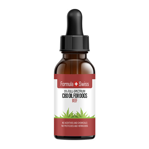 CBD aliejus šunims su MCT aliejumi ir jautienos aromatu (5%)