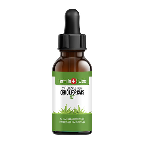 CBD aliejus katėms su MCT aliejumi ir lašišos aromatu (3%)