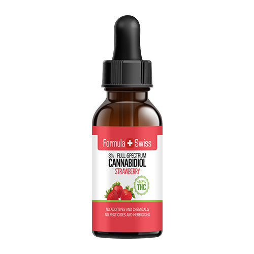 CBD aliejus su MCT aliejumi (Braškių skonio)